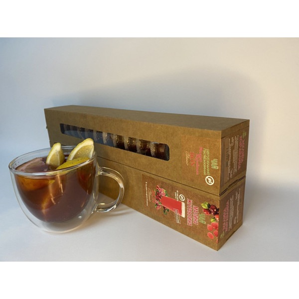 Чай порционный "Клюква - малина" 15 шт в тубусе
