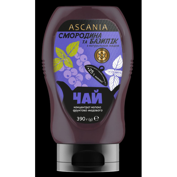 Чай-пляшка Смородина-базилік 300 мл (400гр)