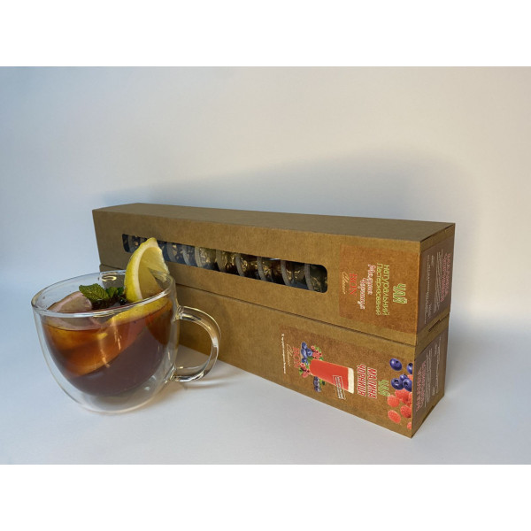 Чай порционный "Черника - малина" 15 шт в тубусе
