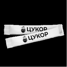 Цукор в стіках БРЕНД Чорно-білий "Цукор" 200шт/уп 4гр (0.8кг) 15/20уп. коробка(АТ3)