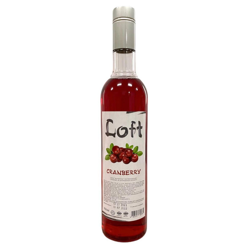 Сіроп Журавліна 0,7л Loft
