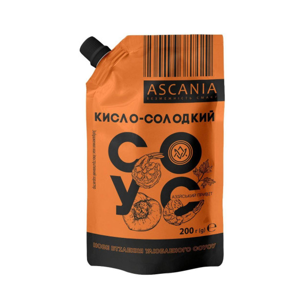 Соус МІНІ дой-пак "Кисло-солодкий" 200г