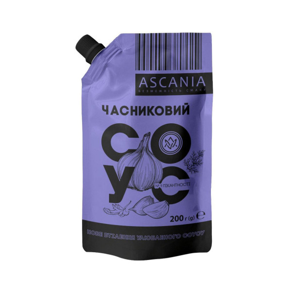 Соус МІНІ дой-пак "Часниковий" 200г