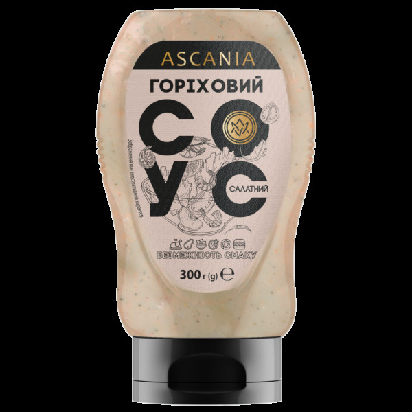 Соус-пляшка салатний Горіховий 300мл (300гр) (10шт/ящ)(17-099)