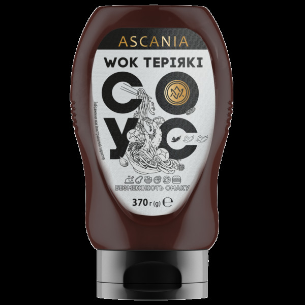 Соус-пляшка WOK Теріякі 300мл (370гр) (10шт/ящ)(17-097)