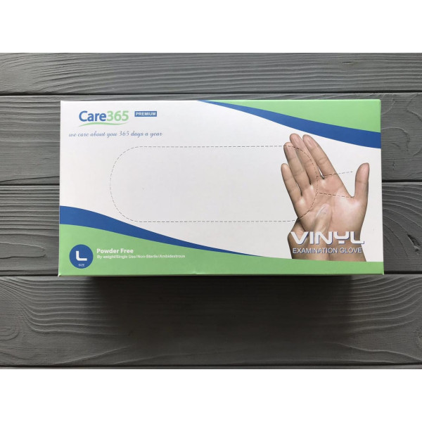 Рукавички вінілові L 100 шт