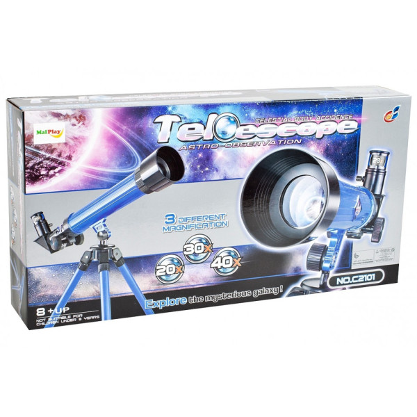 Игрушечный телескоп на треноге C2101, 3 линзы в наборе