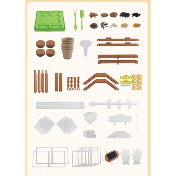 Набір для вирощування рослин "Міні Теплиця" MBL-313 насіння, ґрунт, система поливу (MBL-313)