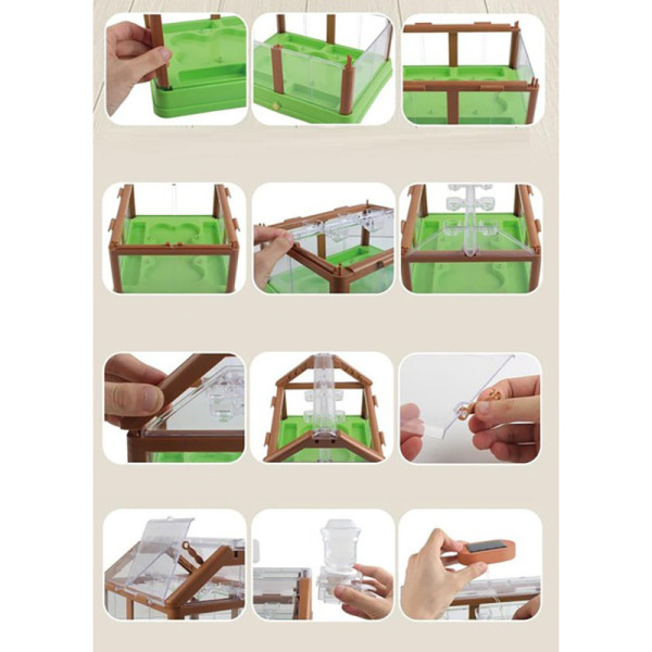 Набір для вирощування рослин "Міні Теплиця" MBL-313 насіння, ґрунт, система поливу (MBL-313)