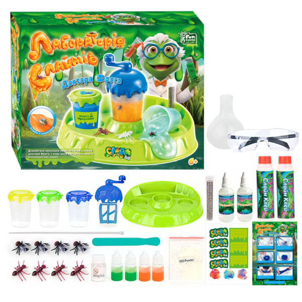 Дитячий набір творчості "Лабораторія слаймів" 24889 клей для слайму, активатор (24889)