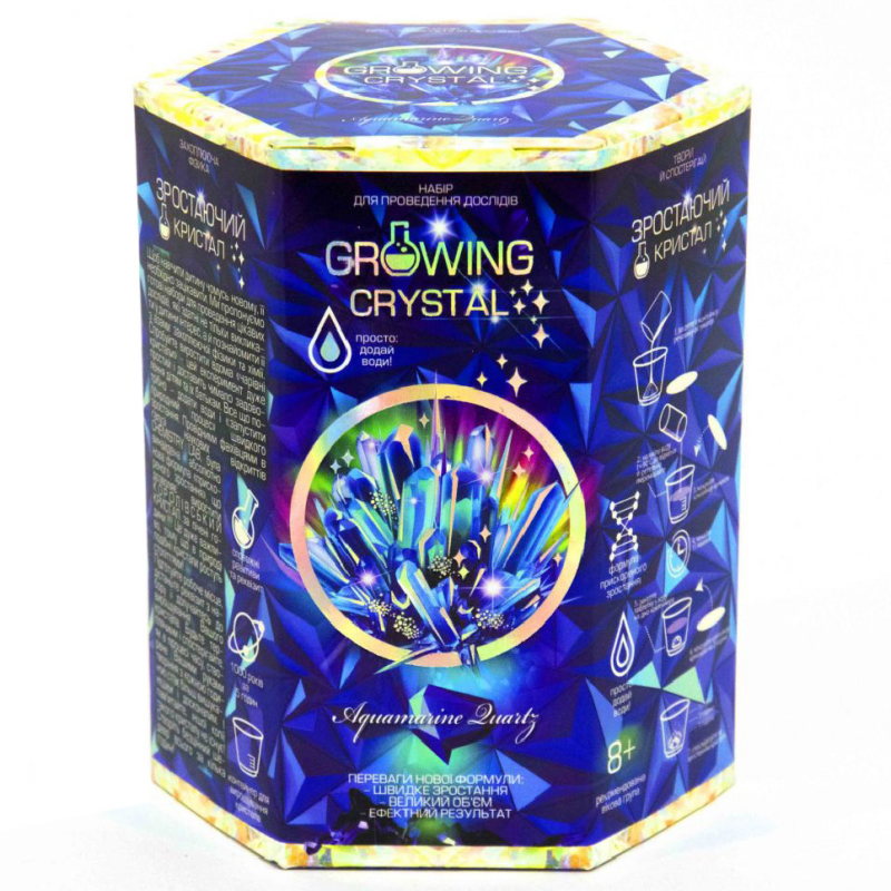 Ігровий набір для вирощування кристалів GRK-01 GROWING CRYSTAL