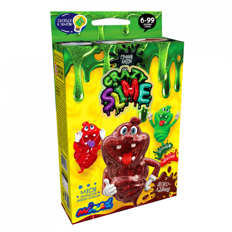 Дитячий набір для створення лизуна "Crazy Slime" SLM-02, 4 види