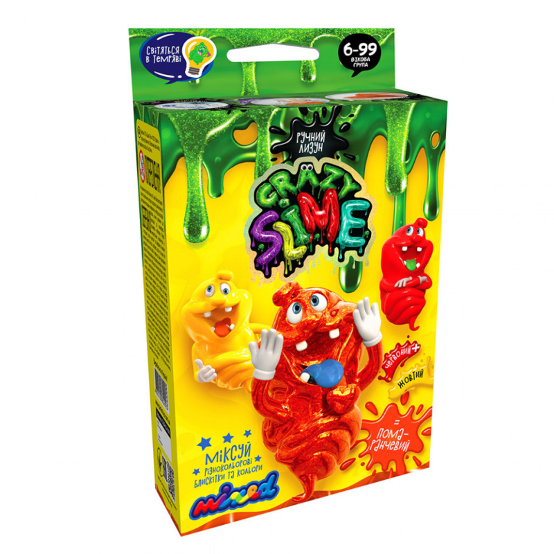 Дитячий набір для створення лизуна "Crazy Slime" SLM-02, 4 види