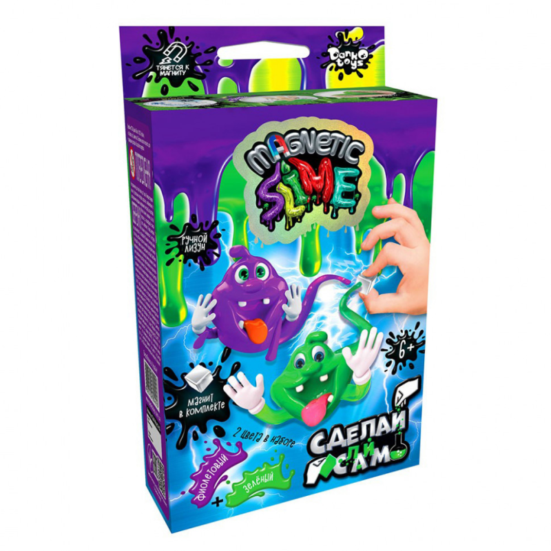 Дитячий набір для проведення дослідів "Crazy Slime Magnetic" SLM-Mg-02-01, рос. мовою