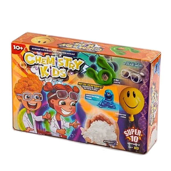 Безпечний навчальний набір для проведення дослідів "CHEMISTRY KIDS" CHK-01-01-04U УКР