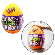 Набір креативної творчості в яйці "Dino Surprise Box" DSB-01-01U, 15 предметів для творчості  Помаранчевий (DSB-01-01U(O))