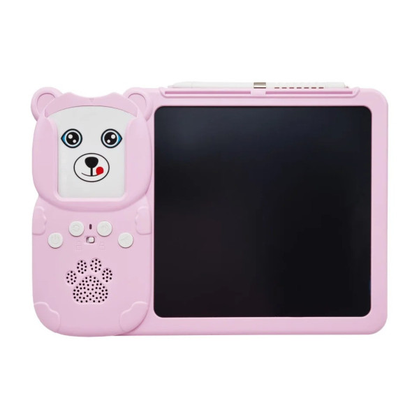 Планшет для малювання LCD Writing Tablet + озвучена абетка Монтессорі Y5, 112 карт (Y5(Pink))