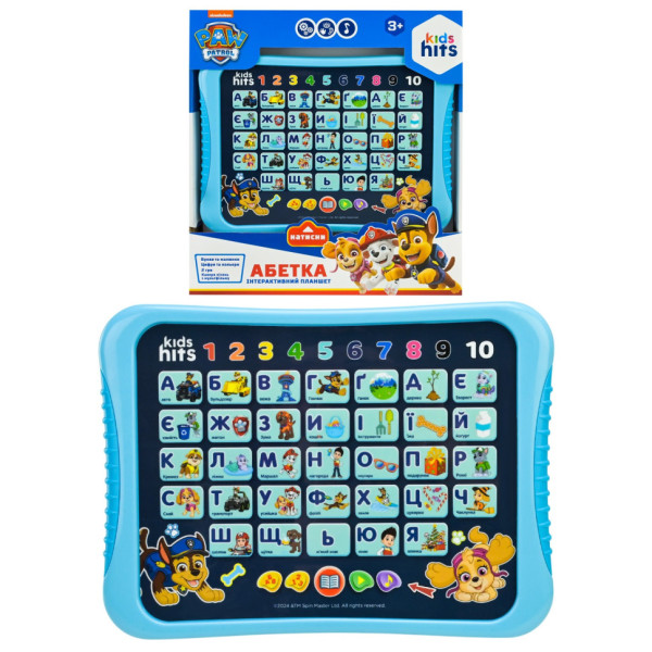 Дитячий розвиваючий планшет "Абетка Paw Patrol" KH01/014L (KH01/014L)