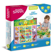 Електронна логічна гра "Вікторина світ тварин" Kiddi Smart 157-A-0011-UA, зі світлом і звуком (157-A-0011-UA)