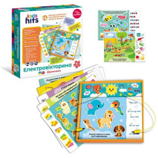Электровикторина детская "Двуязычный" KH55/002 в комплекте 6 карточек 12 заданий(KH55/002)