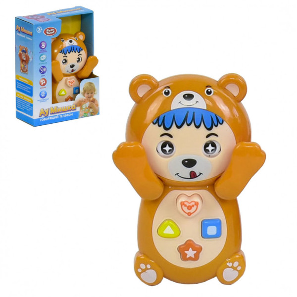Дитячий інтерактивний телефон " Ау Мишка " PLAY SMART 7823 російською мовою