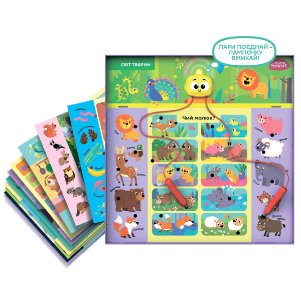 Электронная логическая игра "Викторина мир животных" Kiddi Smart 157-A-0011-UA, со светом и звуком(157-A-0011-UA)