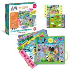 Электровикторина детская "Мир животных" KH55/003 в комплекте 6 карточек 12 заданий(KH55/003)