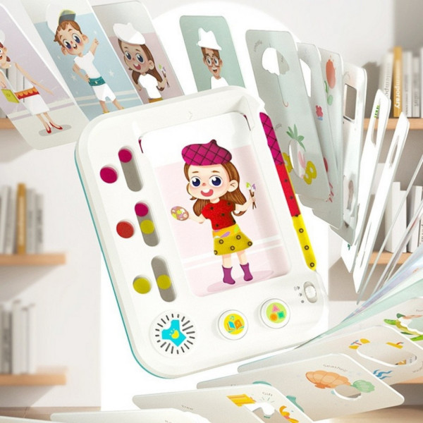 Дитячий навчальний планшет "Майстерня кольору" HE899200, 12 карток (HE899200)