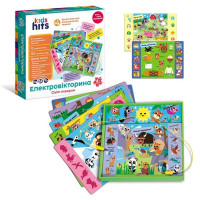 Електровікторина дитяча "Світ тварин" KH55/003 у комплекті 6 карток 12 завдань (KH55/003)