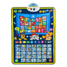 Дитячий обучаючий плакат "Абетка Paw Patrol" KH07/005L українська та англійська мова (KH07/005L)