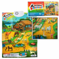 Детский развивающий плакат "Домашние животные" 7302 на рус. языке