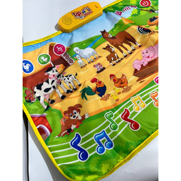 Детский развивающий коврик Прекрасная ферма M 3455 на укр. языке(3455)