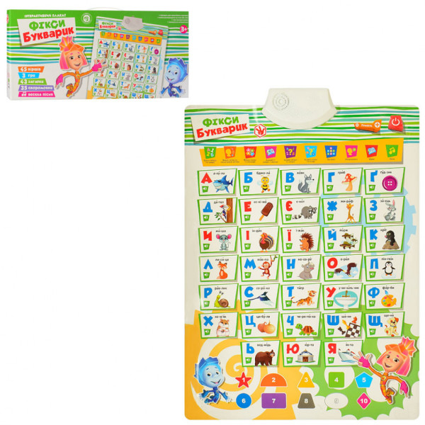 Детский развивающий плакат X15603 на укр. языке