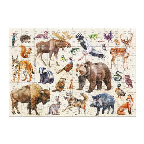 Детский пазл Монтессори "Лесные животные" 300629, 200 элементов(300629)