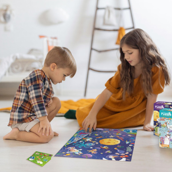 Дитячий пазл Шукай та знаходь "Шалений космос" 300668, 100 елементів (300668)