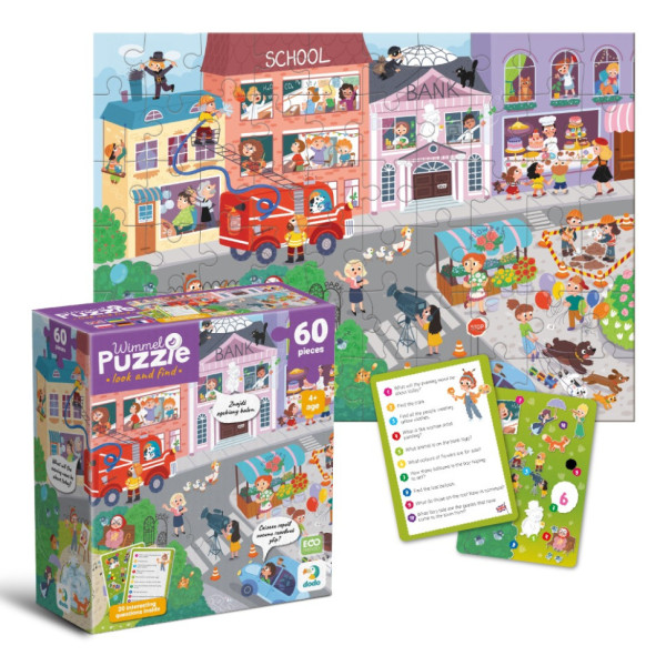 Детский виммельпазл "Городок профессий" 300662, 60 элементов(300662)