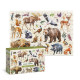 Дитячий пазл Монтессорі "Лісові тварини" 300629, 200 елементів (300629)