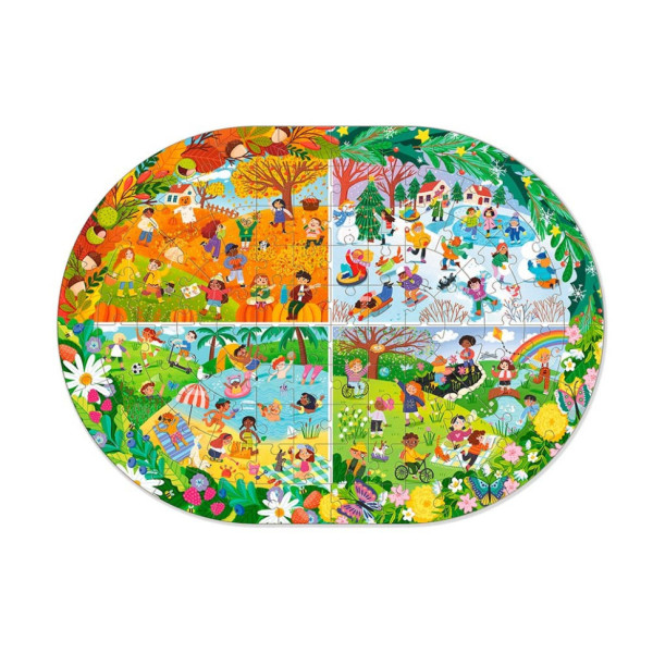 Дитячий віммельпазл "Увесь рік" 300607, 100 елементів (300607)