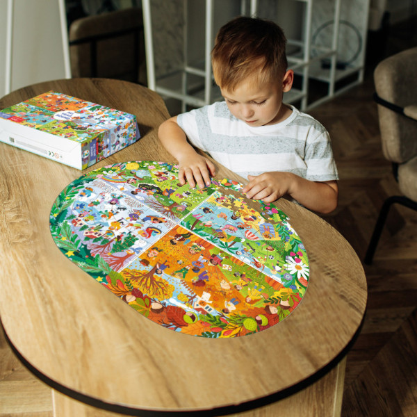 Дитячий віммельпазл "Увесь рік" 300607, 100 елементів (300607)