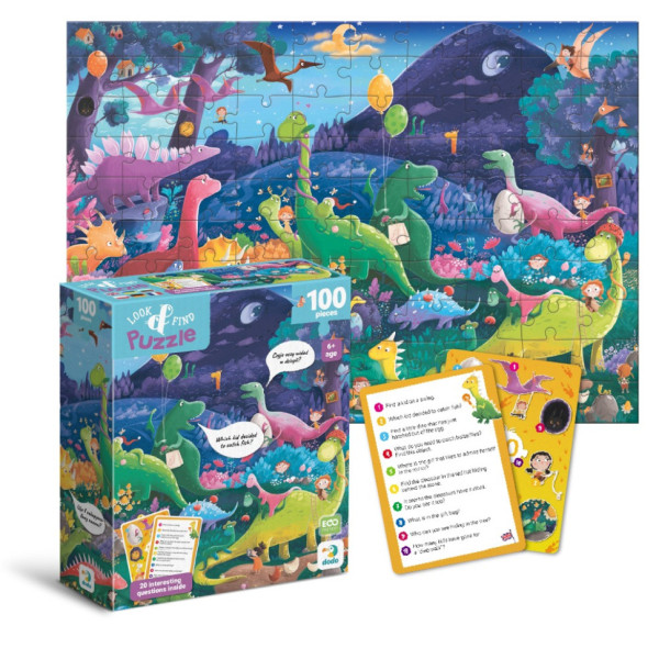 Дитячий пазл Шукай та знаходь "Країна динозаврів" 300669, 100 елементів (300669)