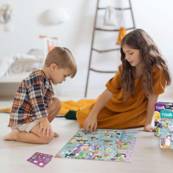 Дитячий пазл Шукай та знаходь "Котяче кафе" 300667, 100 елементів (300667)