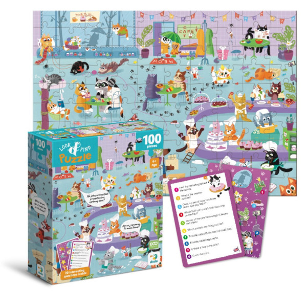 Дитячий пазл Шукай та знаходь "Котяче кафе" 300667, 100 елементів (300667)