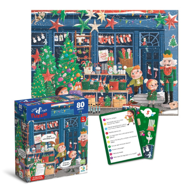 Дитячий пазл Шукай та знаходь "Зимові свята" 300663, 80 елементів (300663)