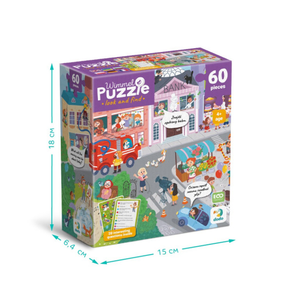 Дитячий віммельпазл "Містечко професій" 300662, 60 елементів (300662)