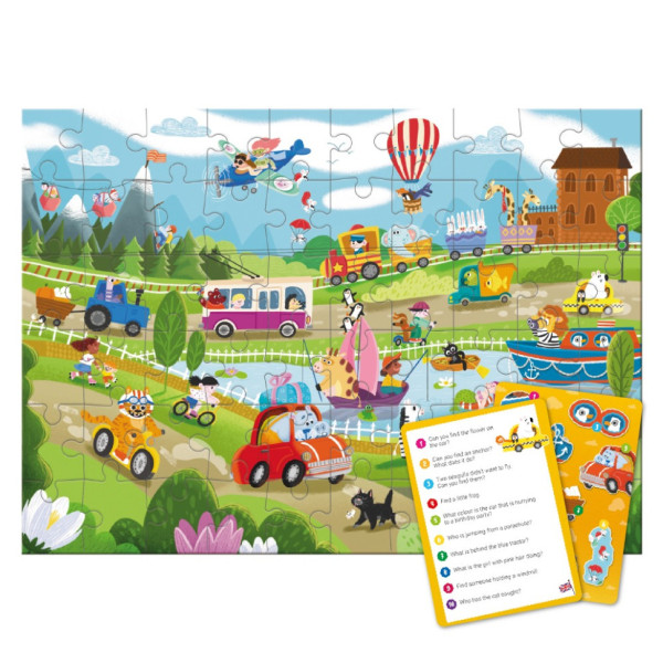 Дитячий віммельпазл "Диво-транспорт" 300660, 60 елементів (300660)