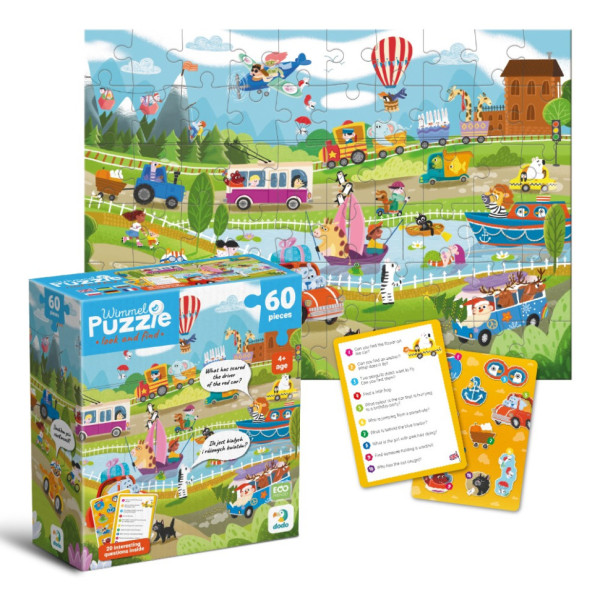 Дитячий віммельпазл "Диво-транспорт" 300660, 60 елементів (300660)