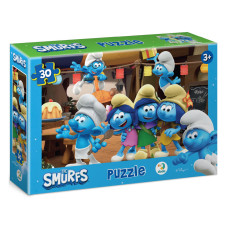 Дитячий пазл "Вечірка Смурфів" 200661, 20х27 см картина, 30 елементів (200661)