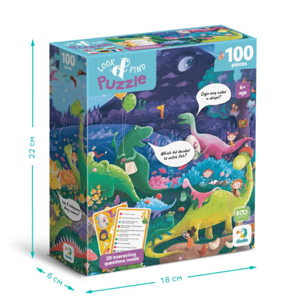 Детский пазл Ищи и находи "Страна динозавров" 300669, 100 элементов(300669)
