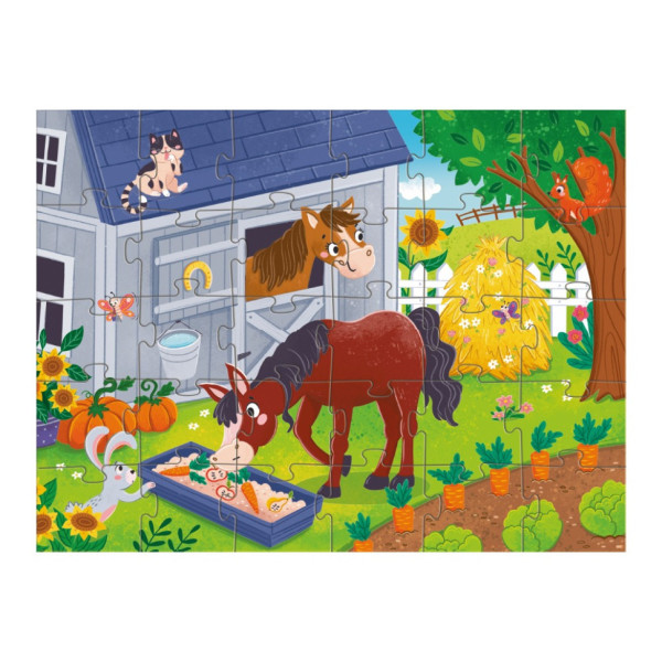 Детский пазл "Обед для лошадки" 300684, 30 элементов(300684)