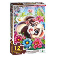 Детская игра-пазл "Забавный Хорёк" Энергия Плюс 188373, 12 элементов(188373)